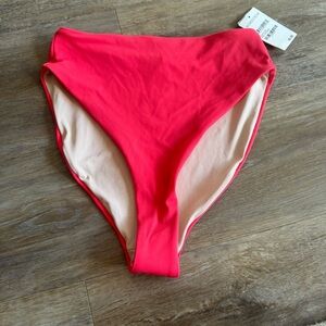 NWT Women's Chelsea 28 High Waisted Bikini Bottoms Small Paradise Pink Swim Pool